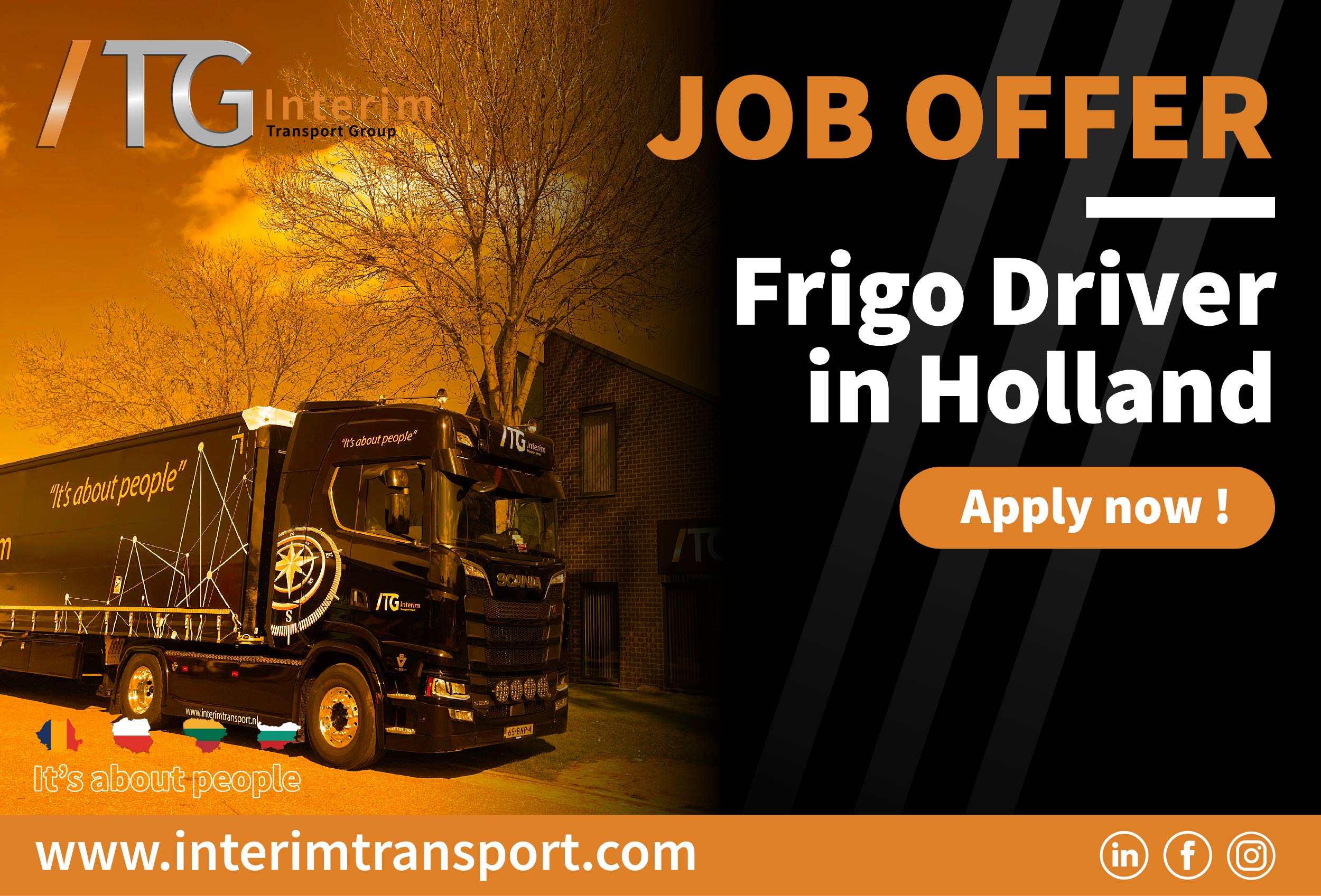 JOB OFFER | Frigo Driver in Holland
