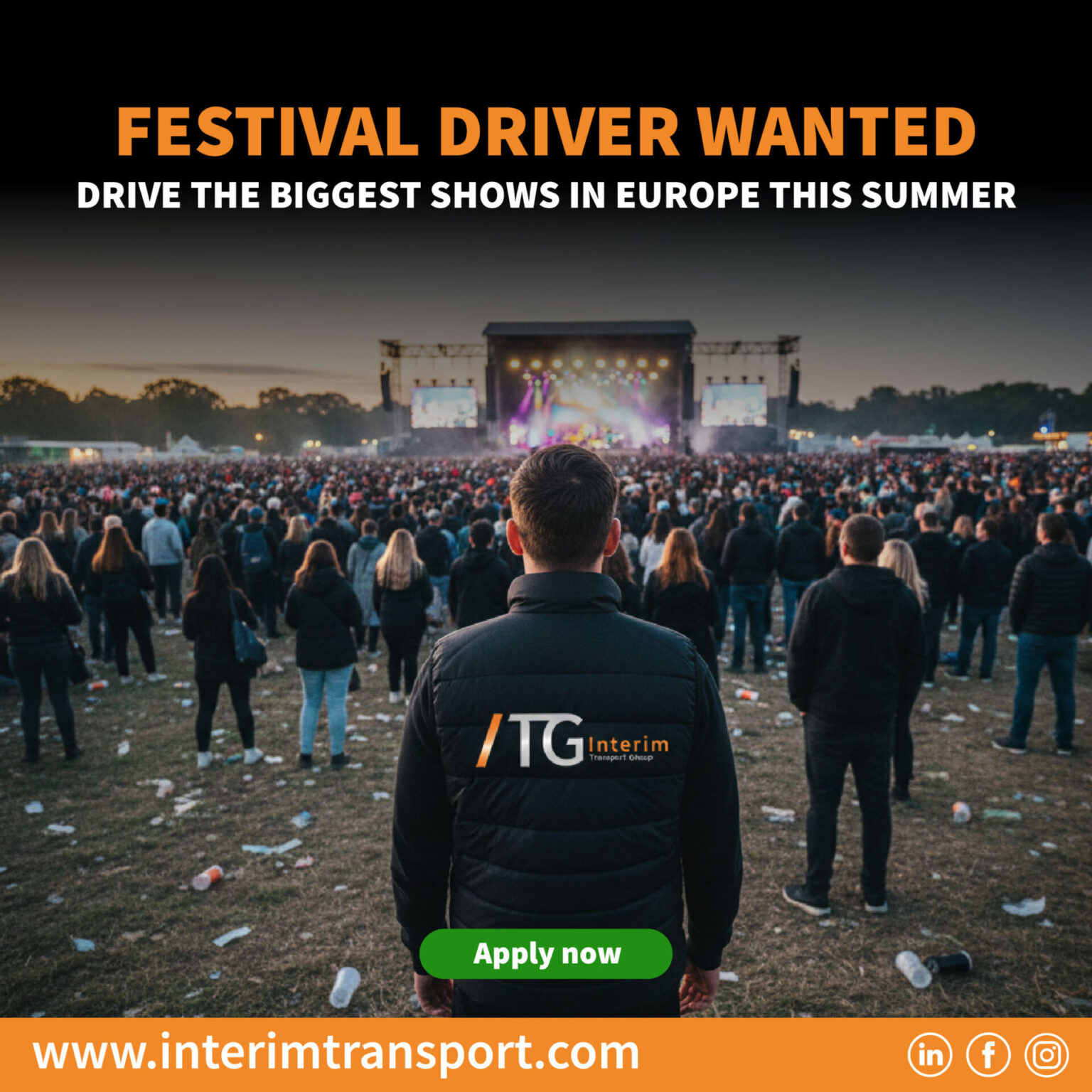 Truck Drivers Wanted – Festivals & Events Across Europe - ITG