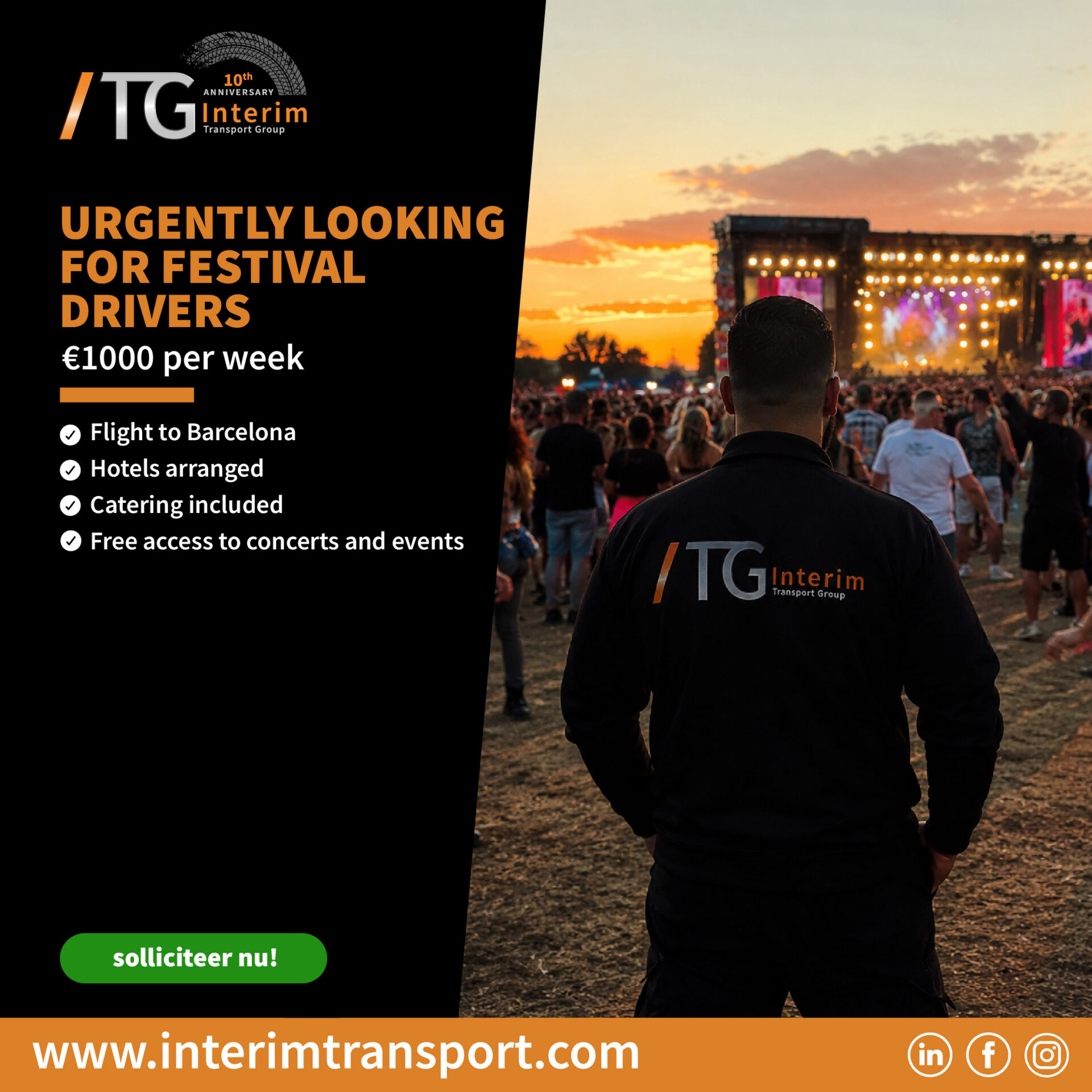 URGENTLY LOOKING FOR FESTIVAL DRIVERS